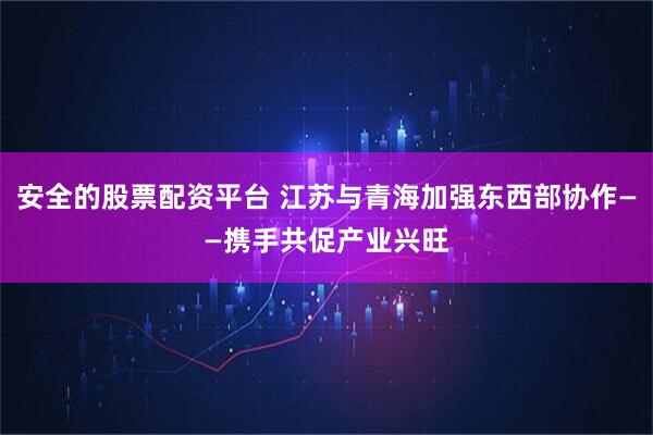 安全的股票配资平台 江苏与青海加强东西部协作——携手共促产业兴旺