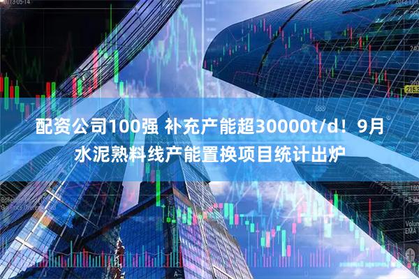 配资公司100强 补充产能超30000t/d！9月水泥熟料线产能置换项目统计出炉