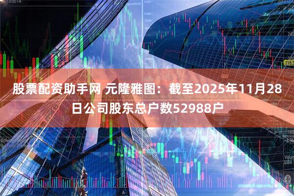股票配资助手网 元隆雅图：截至2025年11月28日公司股东总户数52988户
