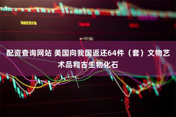 配资查询网站 美国向我国返还64件（套）文物艺术品和古生物化石